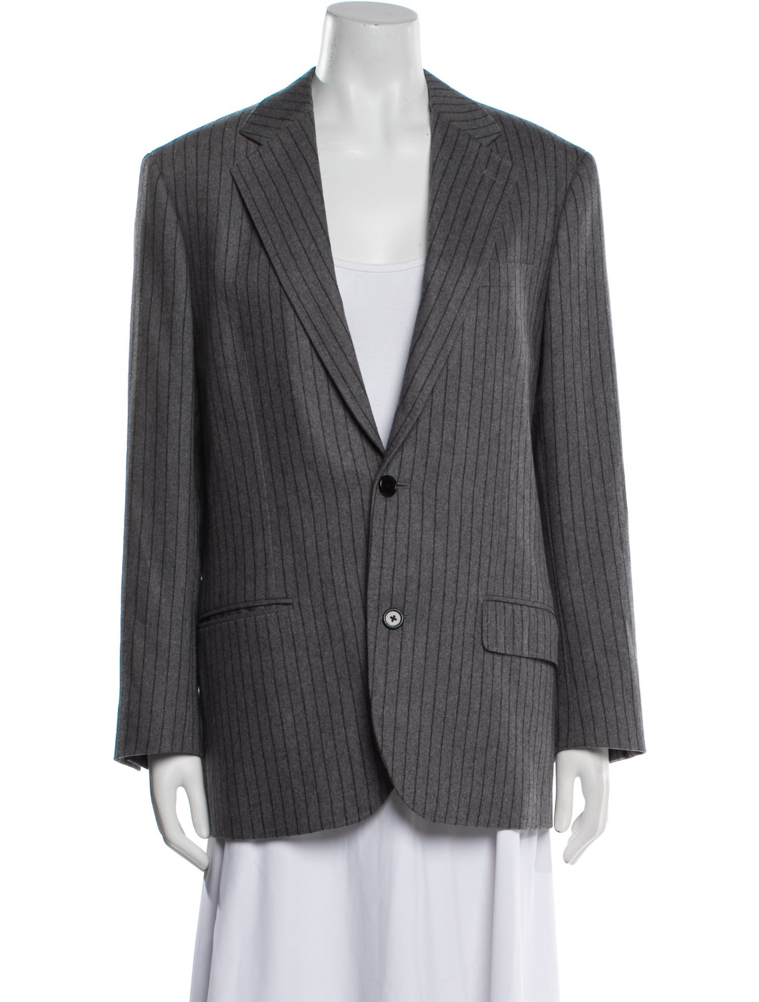 Celine Cashmere Striped Blazer