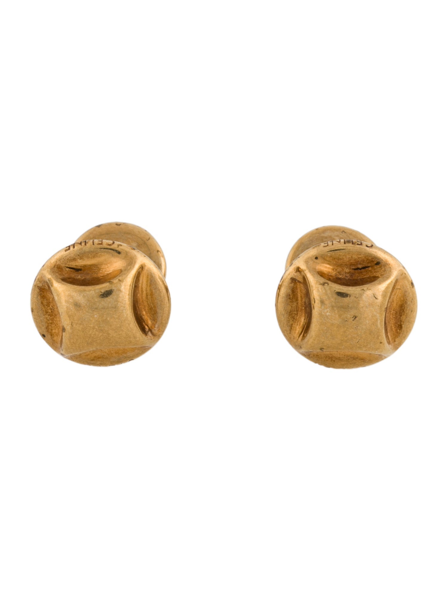 Celine Circle Cufflinks