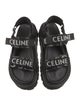 Celine Leather Graphic Print Sandals