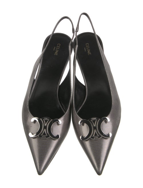 Celine Leather Slingback Flats