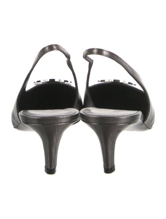 Celine Leather Slingback Flats