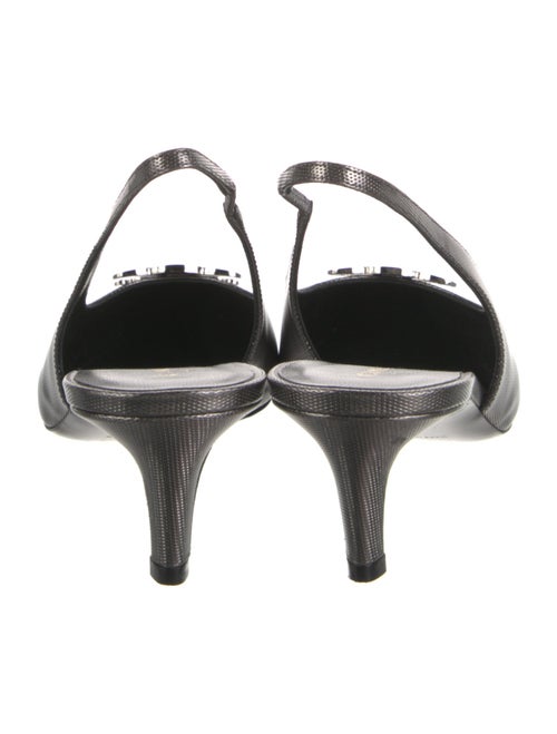 Celine Leather Slingback Flats