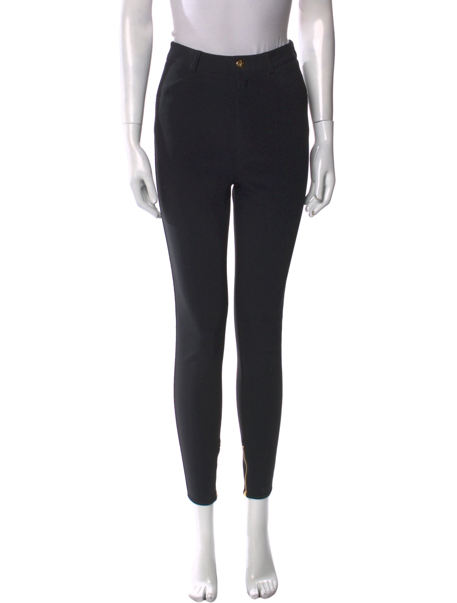 Celine Nylon Skinny Leg Pants