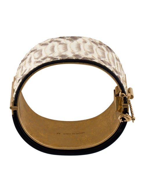 Celine Python Edge Cuff Bracelet