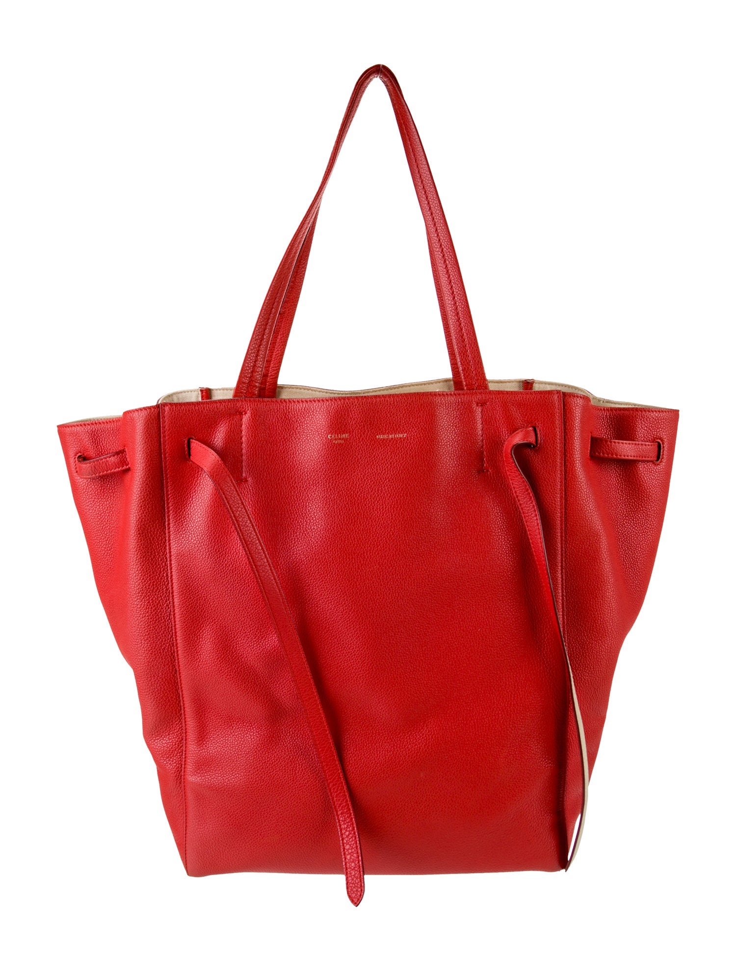 Celine Leather Cabas Phantom w/Belt Medium