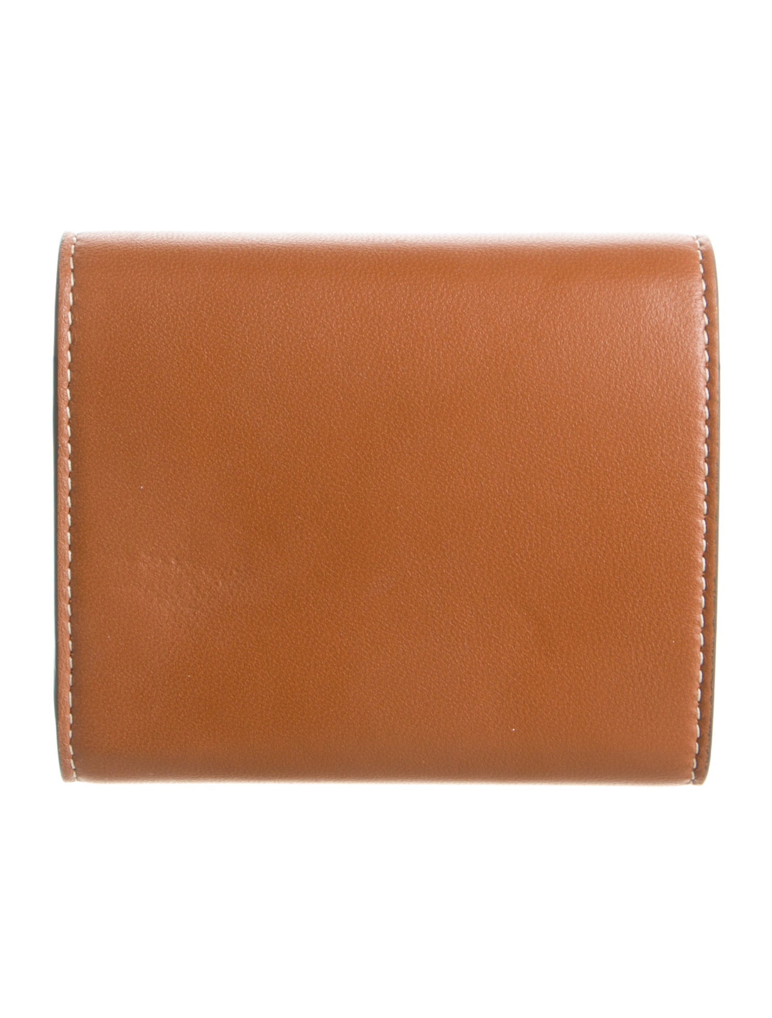 Celine Triomphe Compact Wallet Leather Compact Wallet