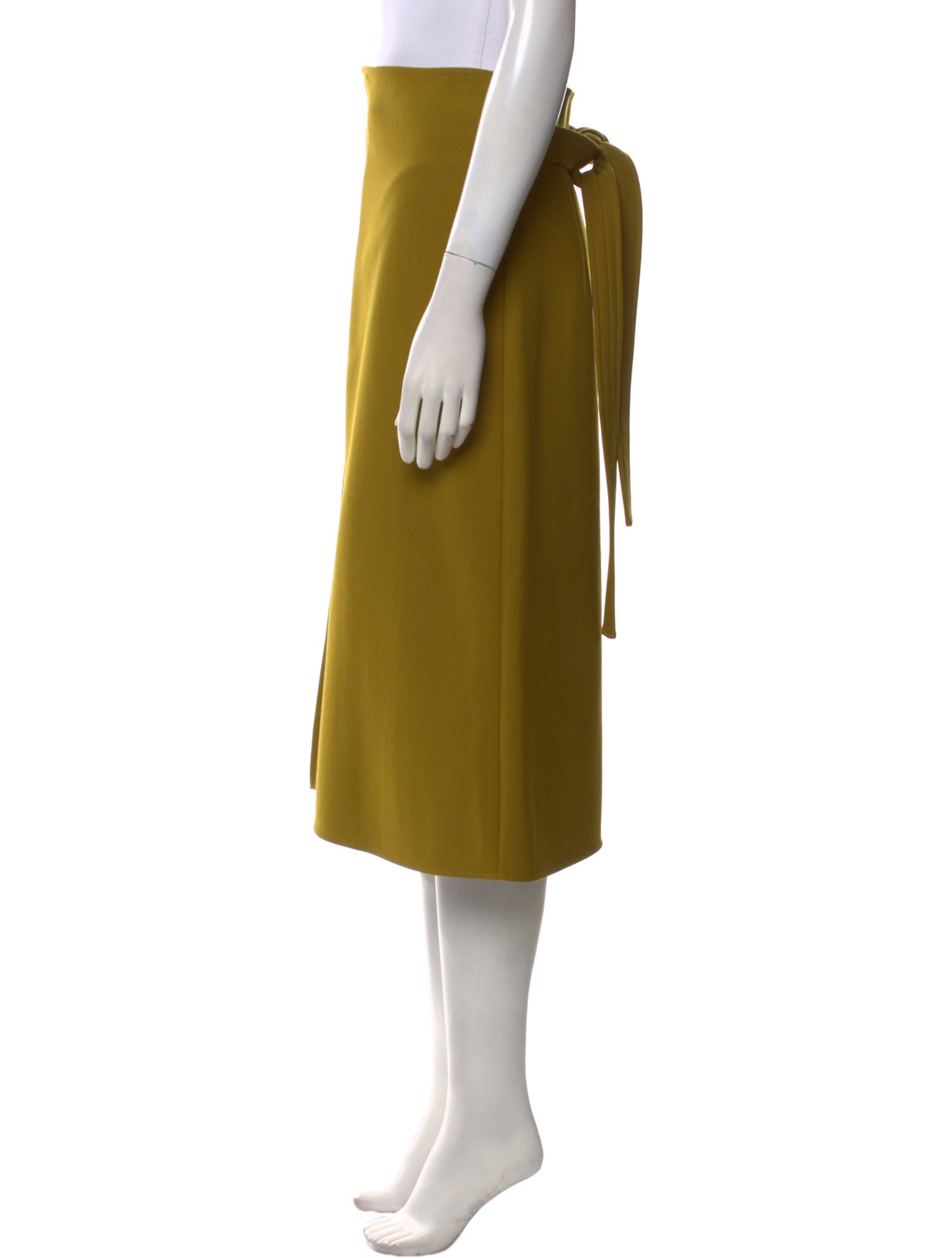 Celine Virgin Wool Midi Length Skirt