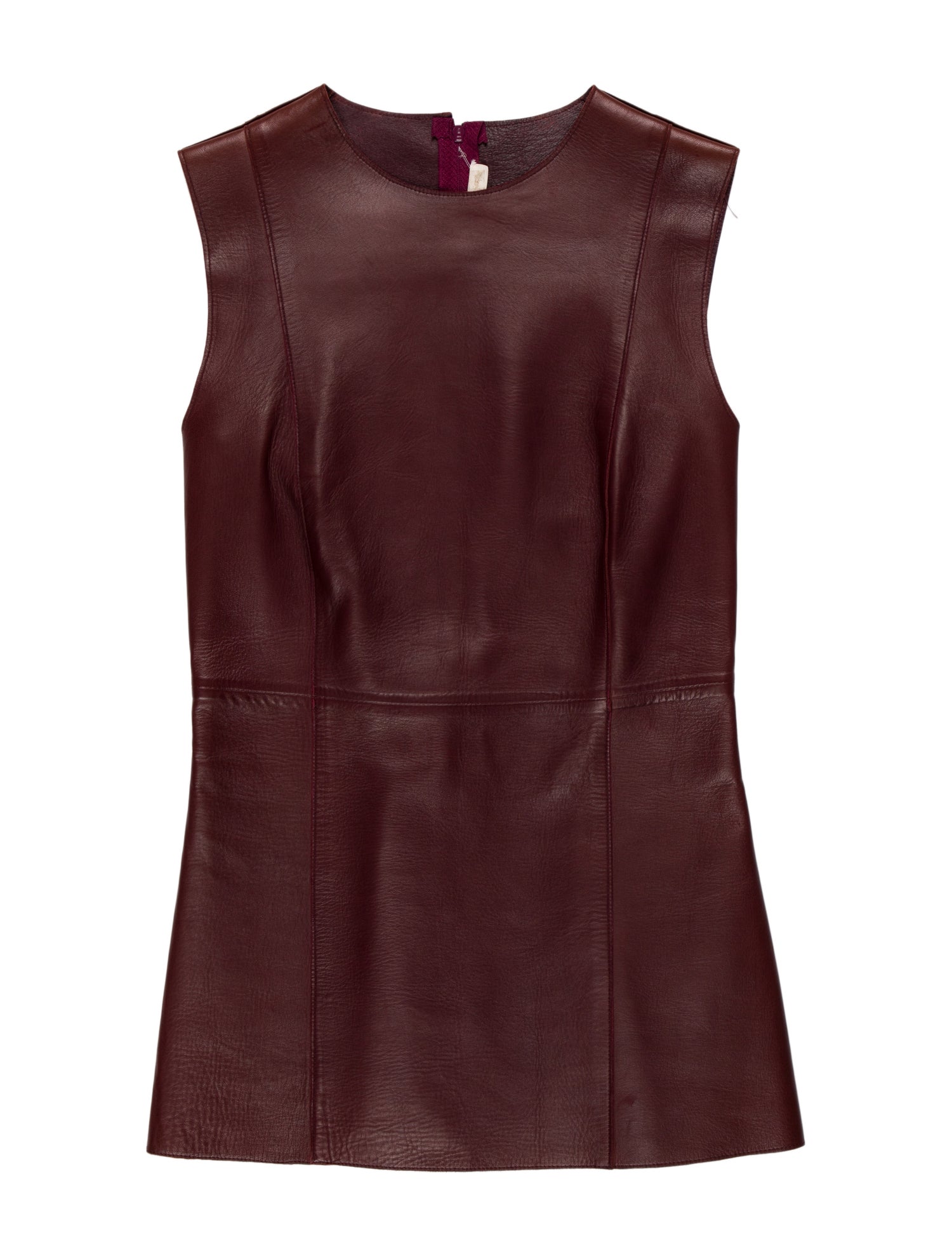 Celine Leather Crew Neck Tunic