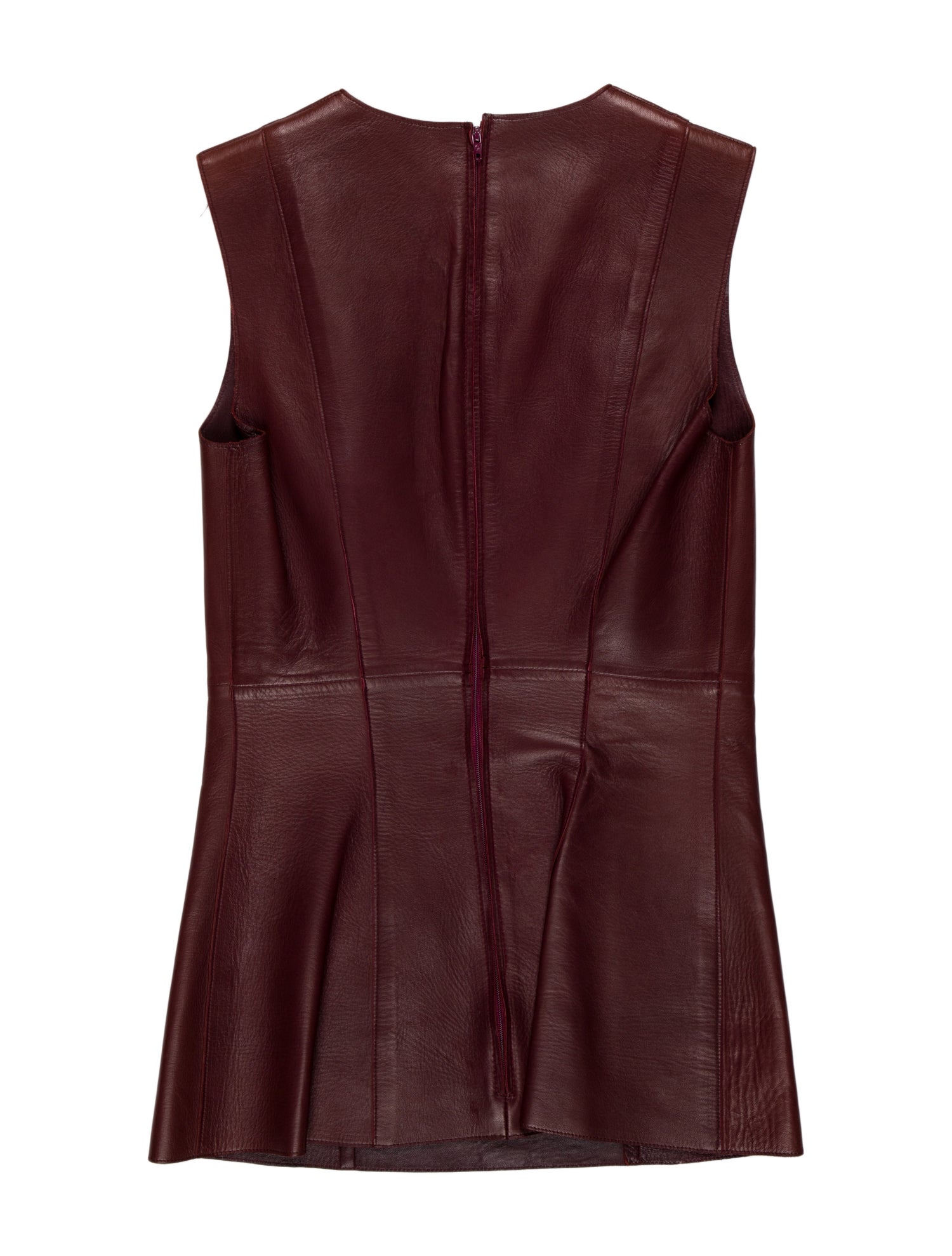 Celine Leather Crew Neck Tunic
