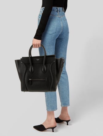 Celine Leather Luggage Mini