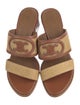 Celine Raffia Graphic Print Slides