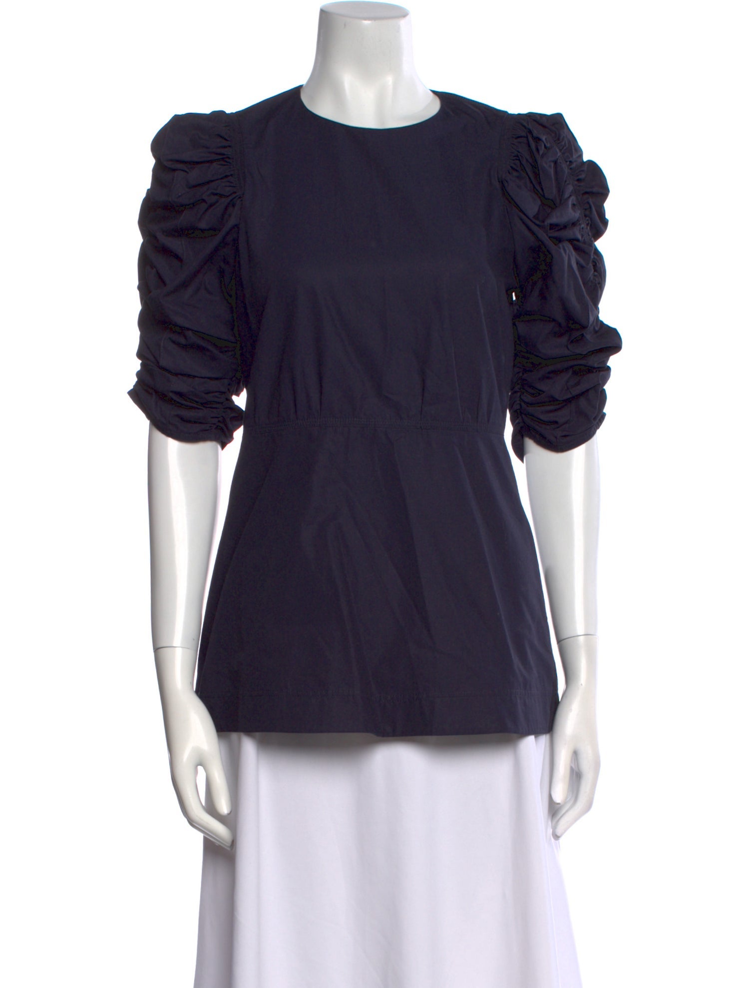 Celine Crew Neck Short Sleeve Blouse