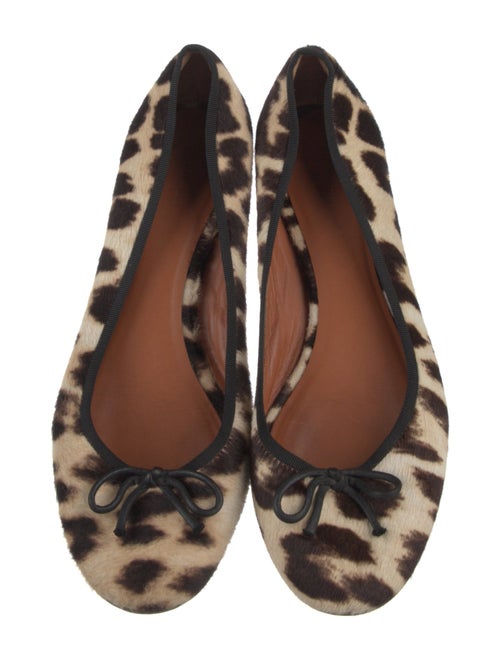 Celine Ponyhair Animal Print Flats