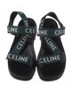 Celine Canvas Printed Slingback Sandals