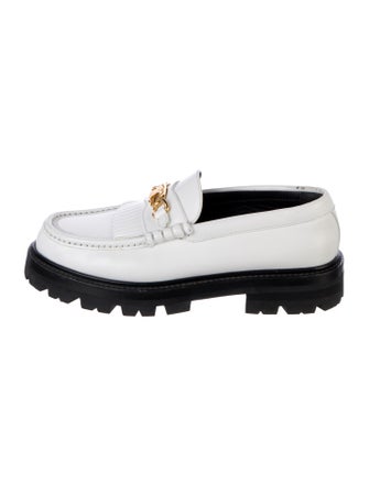 Celine Horsebit Accent Leather Loafers