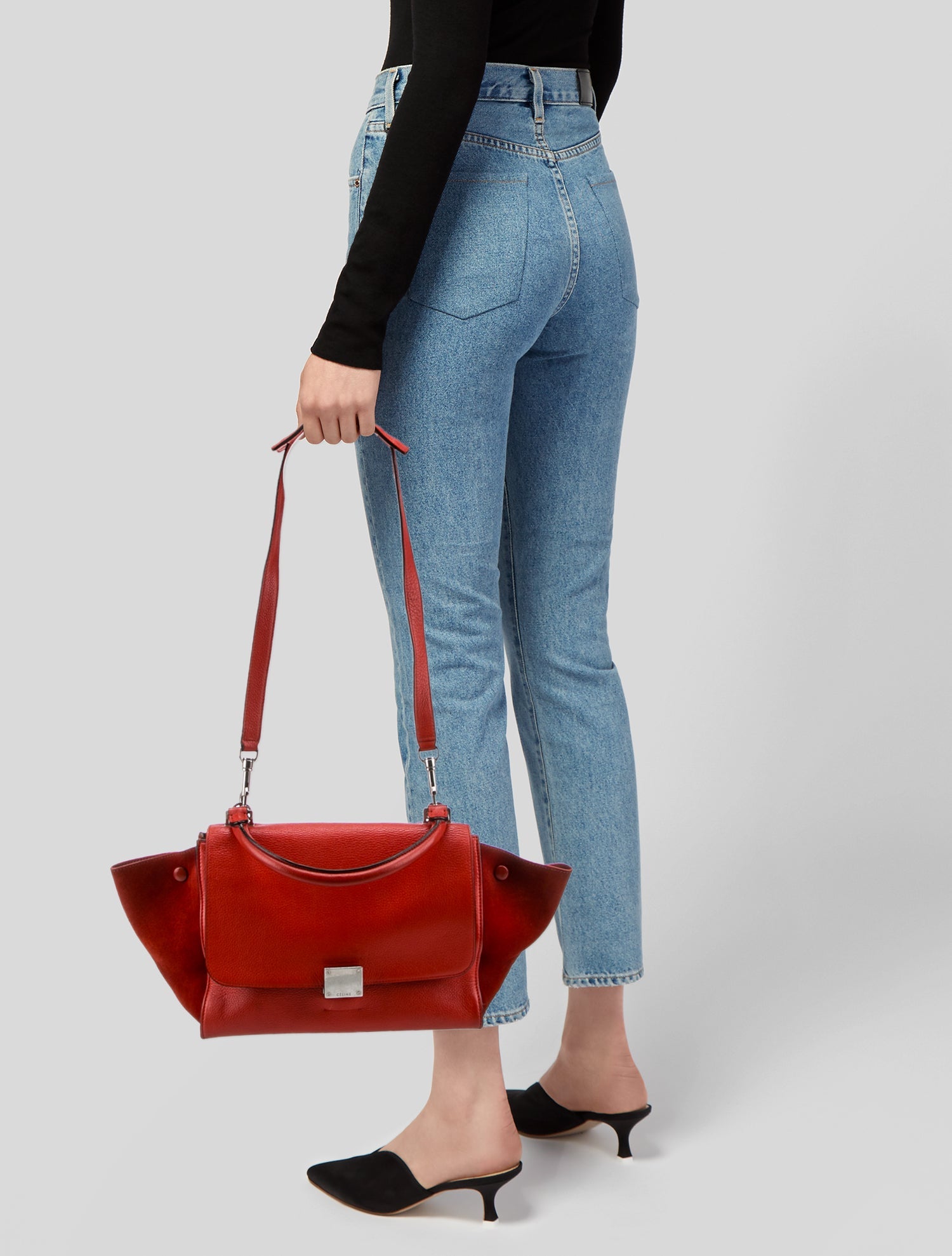 Celine Leather Trapeze