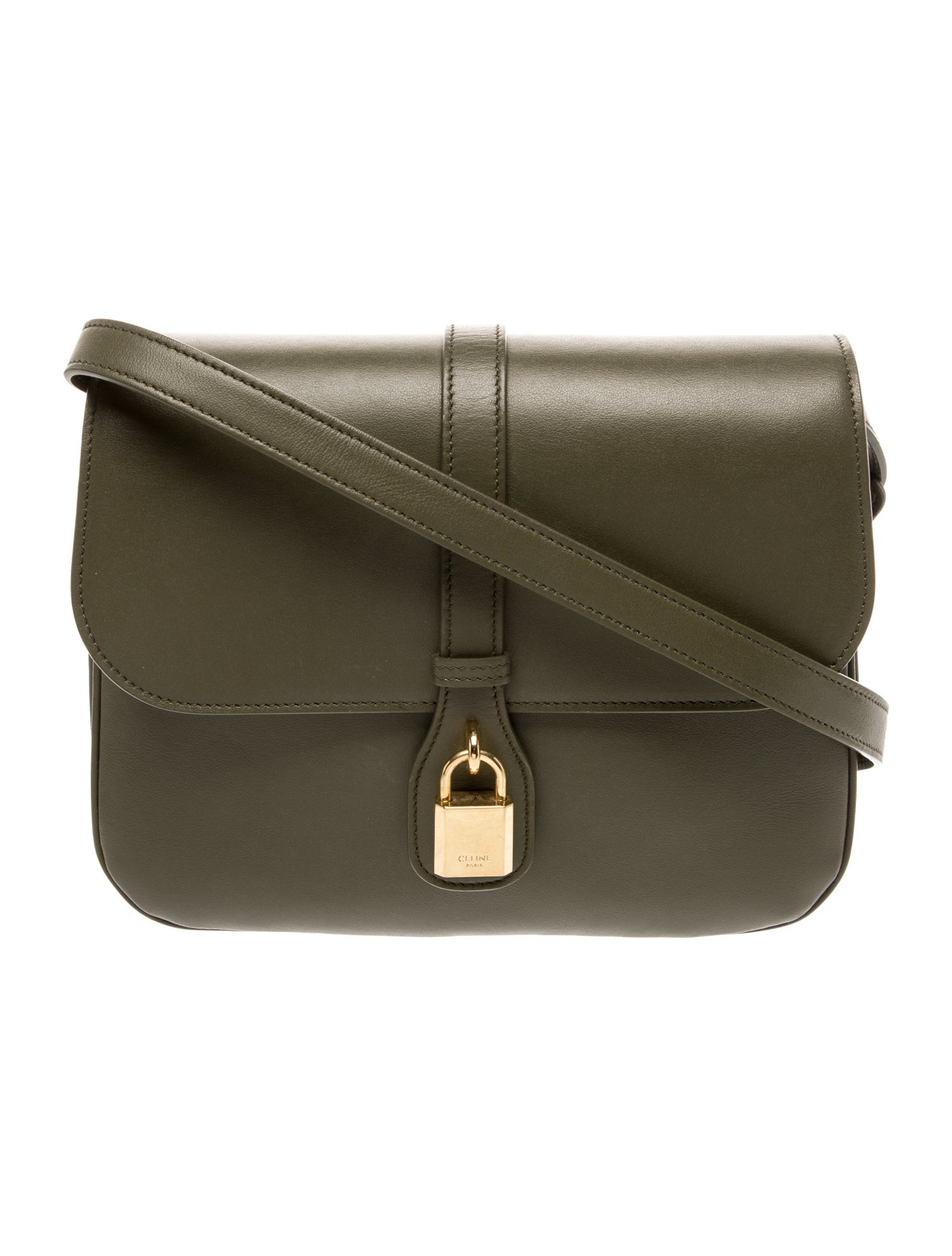 Celine 2023 Cuir Triomphe Oval Bag - Brown Crossbody Bags