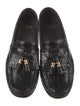 Celine Leather Animal Print Loafers