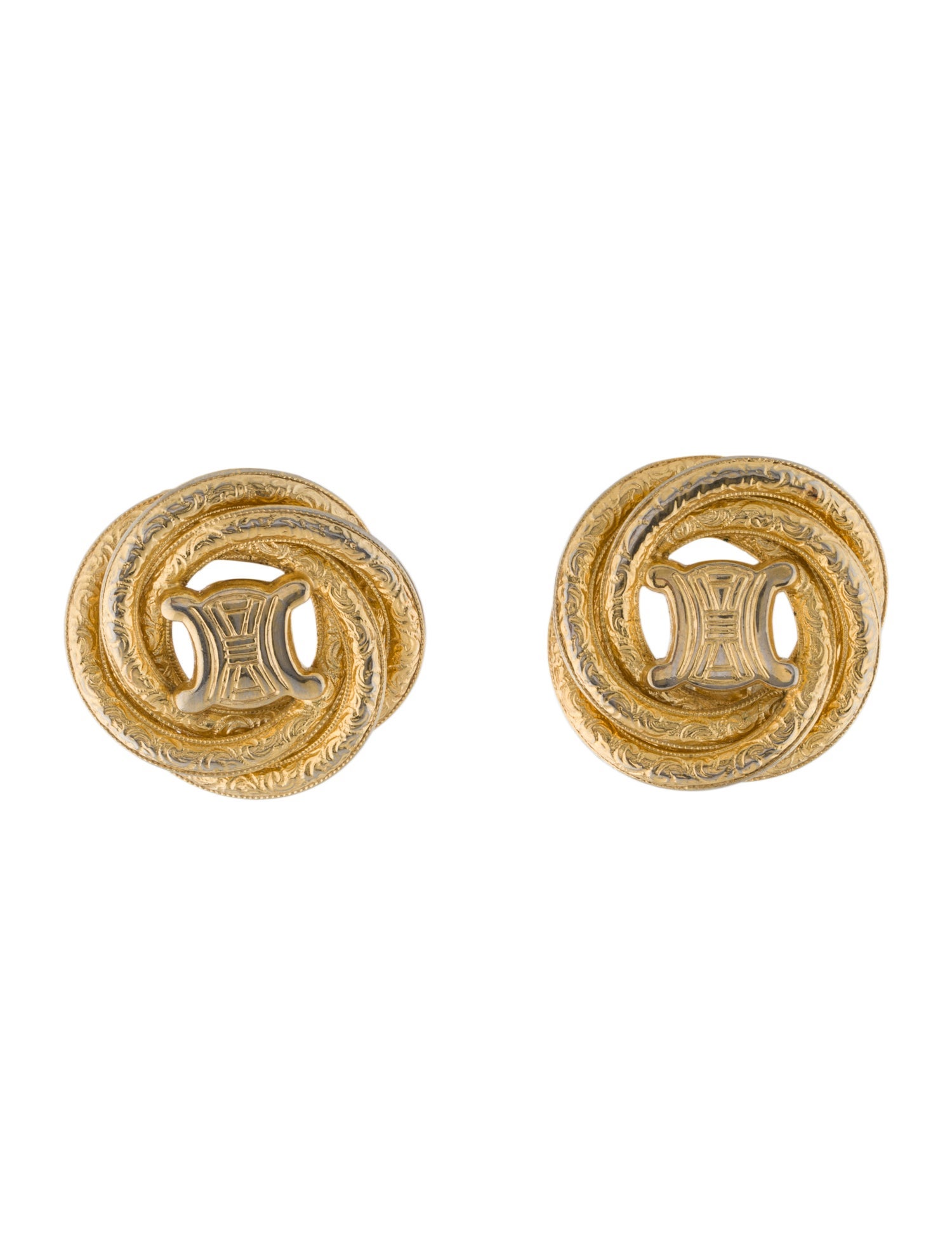 Celine Vintage Clip-On Earrings