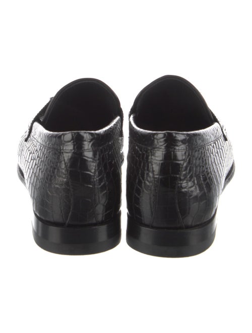 Celine Embossed Leather Loafers
