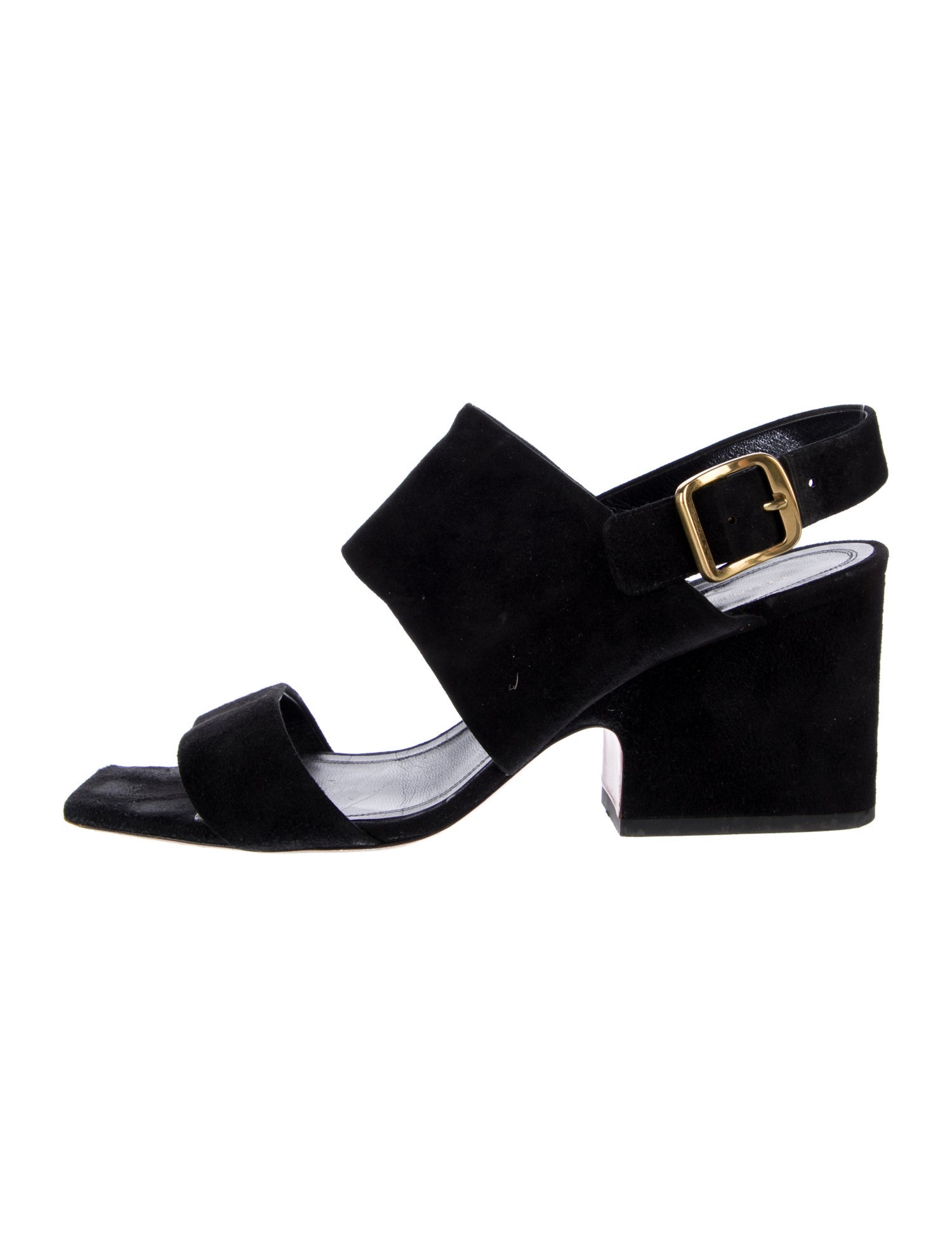 Celine Suede Slingback Sandals