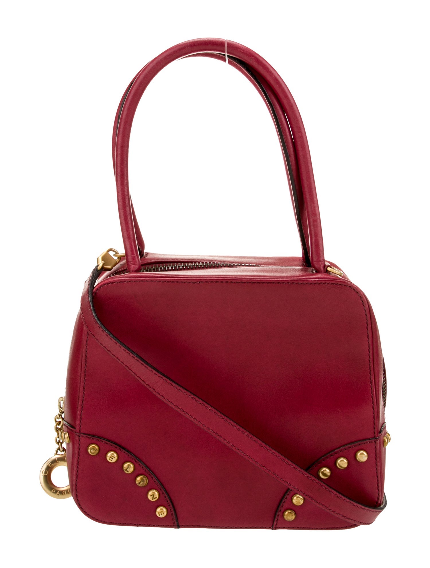 Celine Leather Top Handle Bag