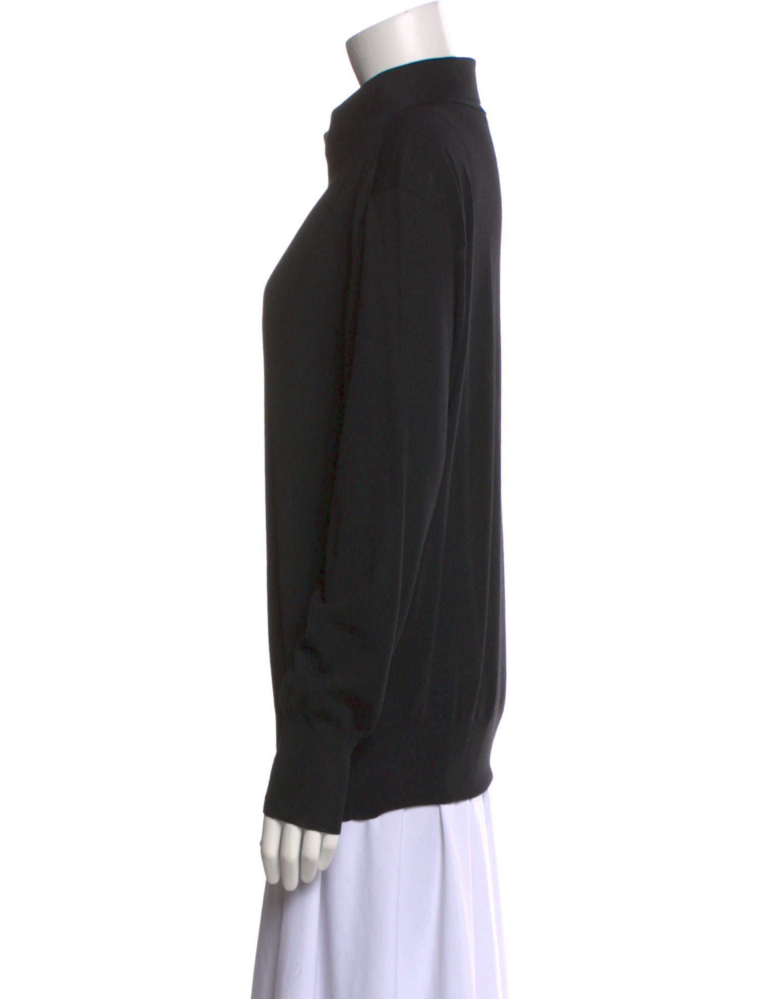 Celine Silk Cowl Neck Sweatshirt