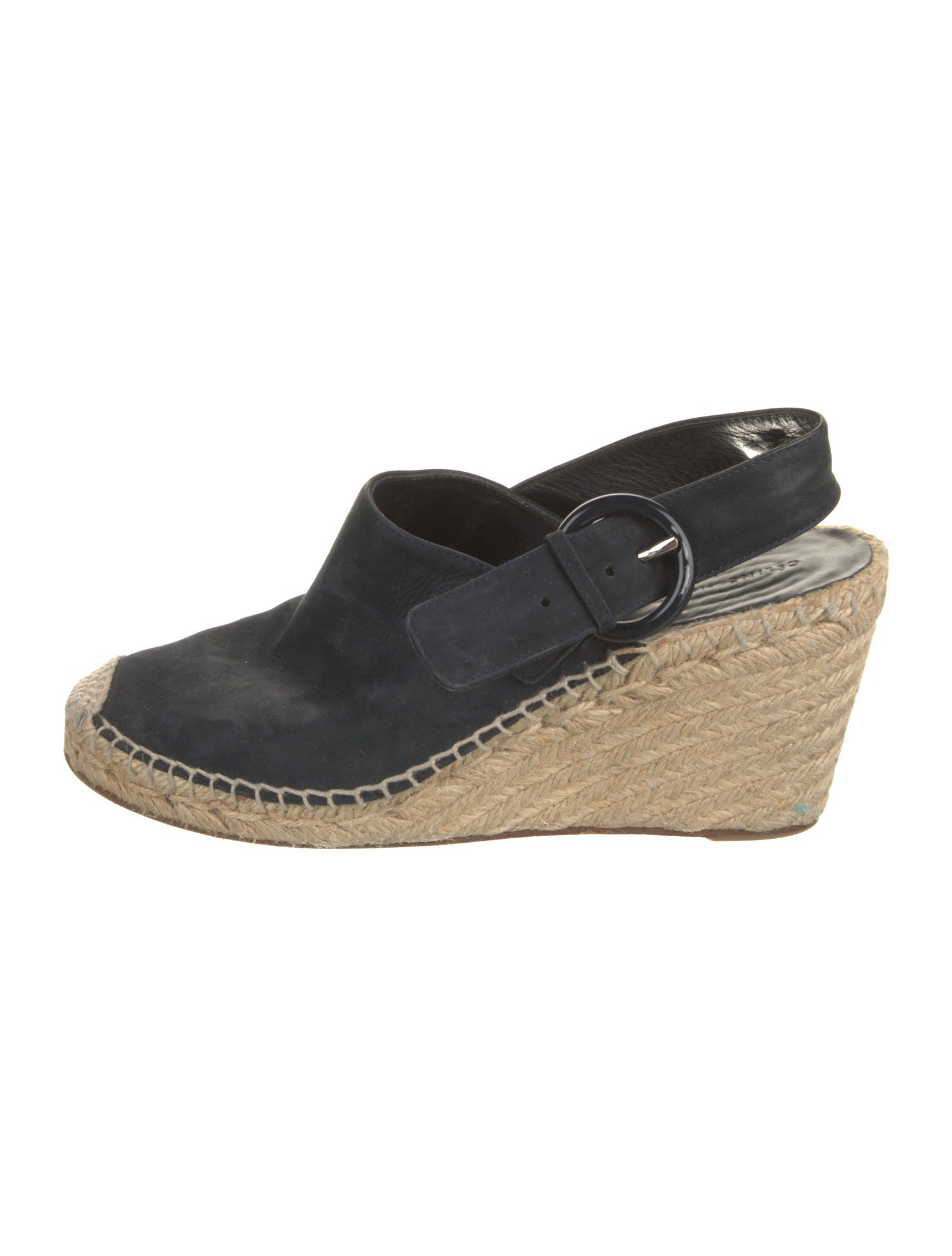 Celine Suede Colorblock Pattern Slingback Pumps