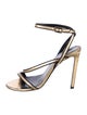 Celine Leather Colorblock Pattern Sandals