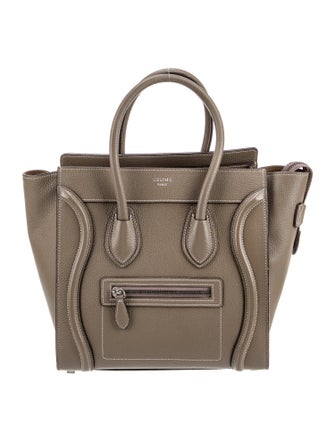 Celine Leather Luggage Micro