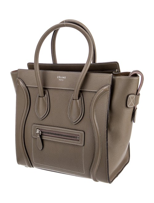 Celine Leather Luggage Micro