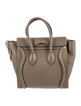 Celine Leather Luggage Micro
