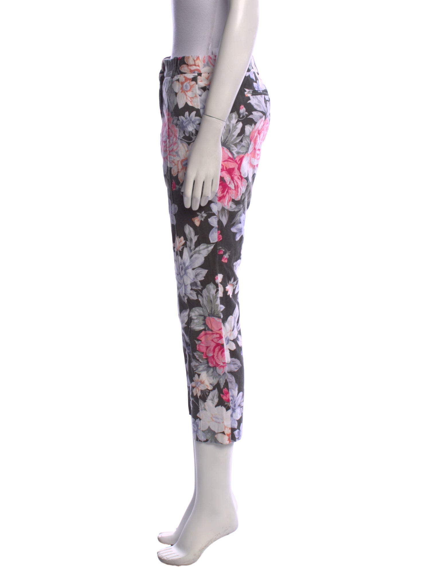 Celine Floral Print Straight Leg Pants