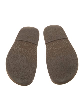 Celine Leather Studded Accents Slides