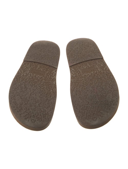 Celine Leather Studded Accents Slides