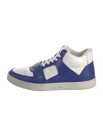 Celine Leather Colorblock Pattern Sneakers