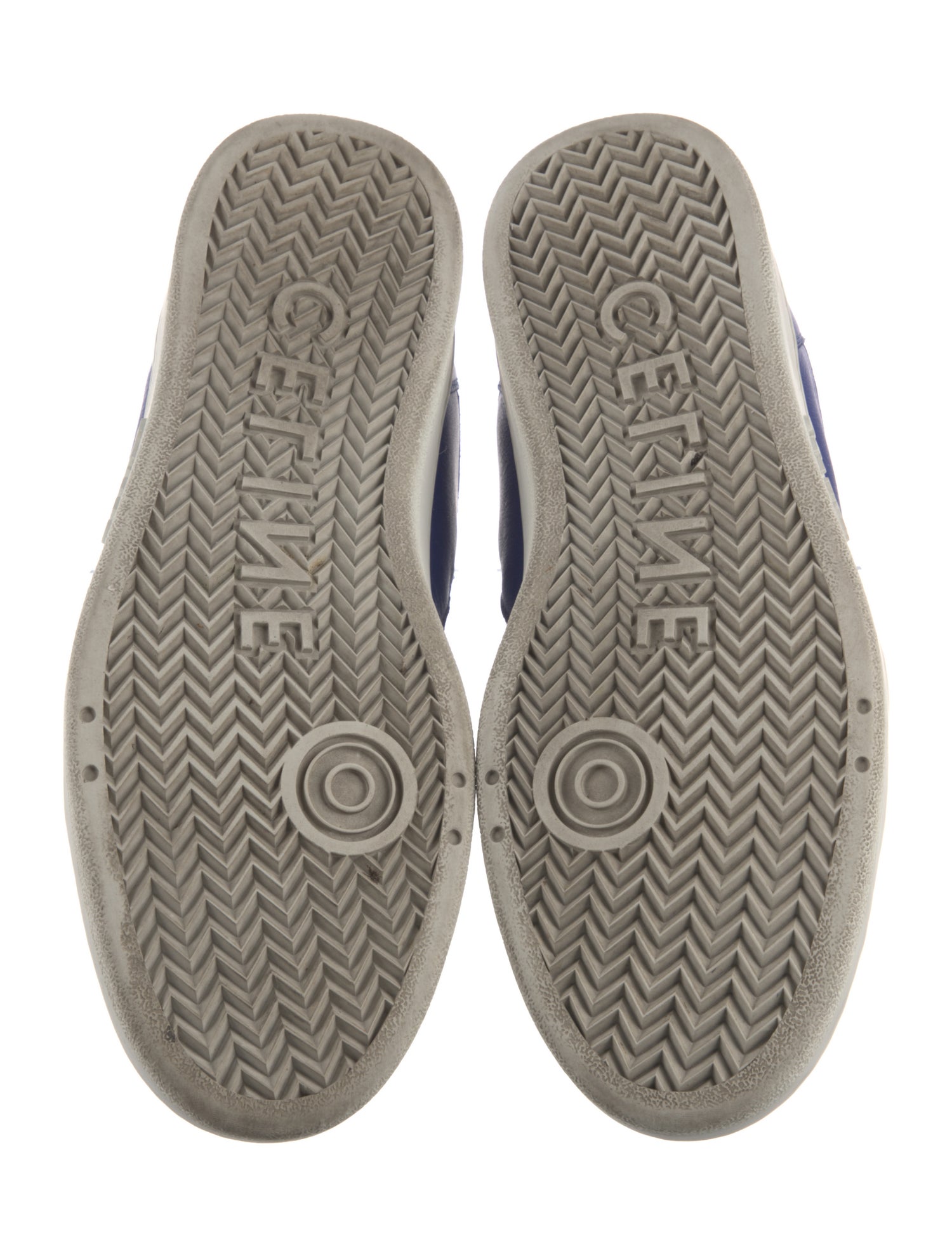 Celine Leather Colorblock Pattern Sneakers