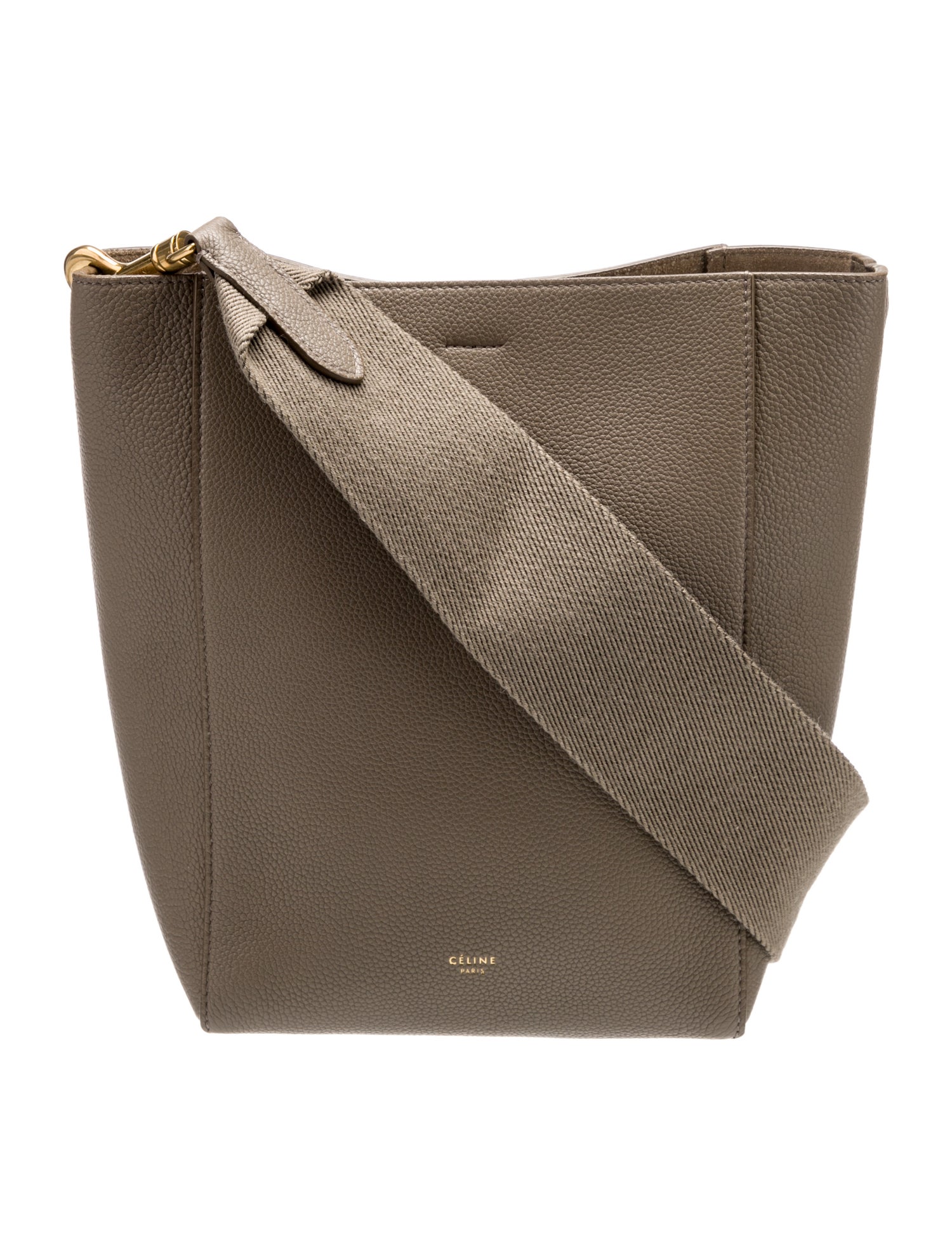 Celine Leather Seau Sangle Small