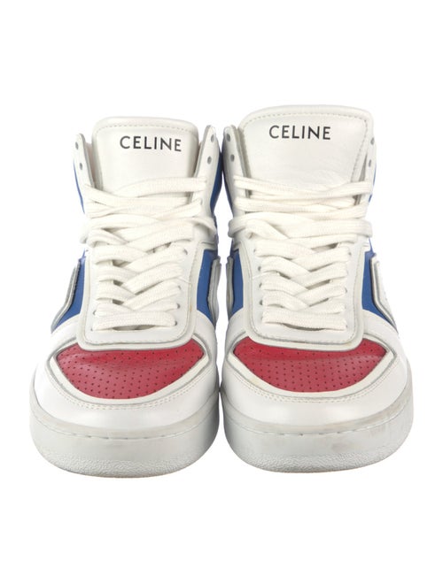 Celine Leather Colorblock Pattern Sneakers