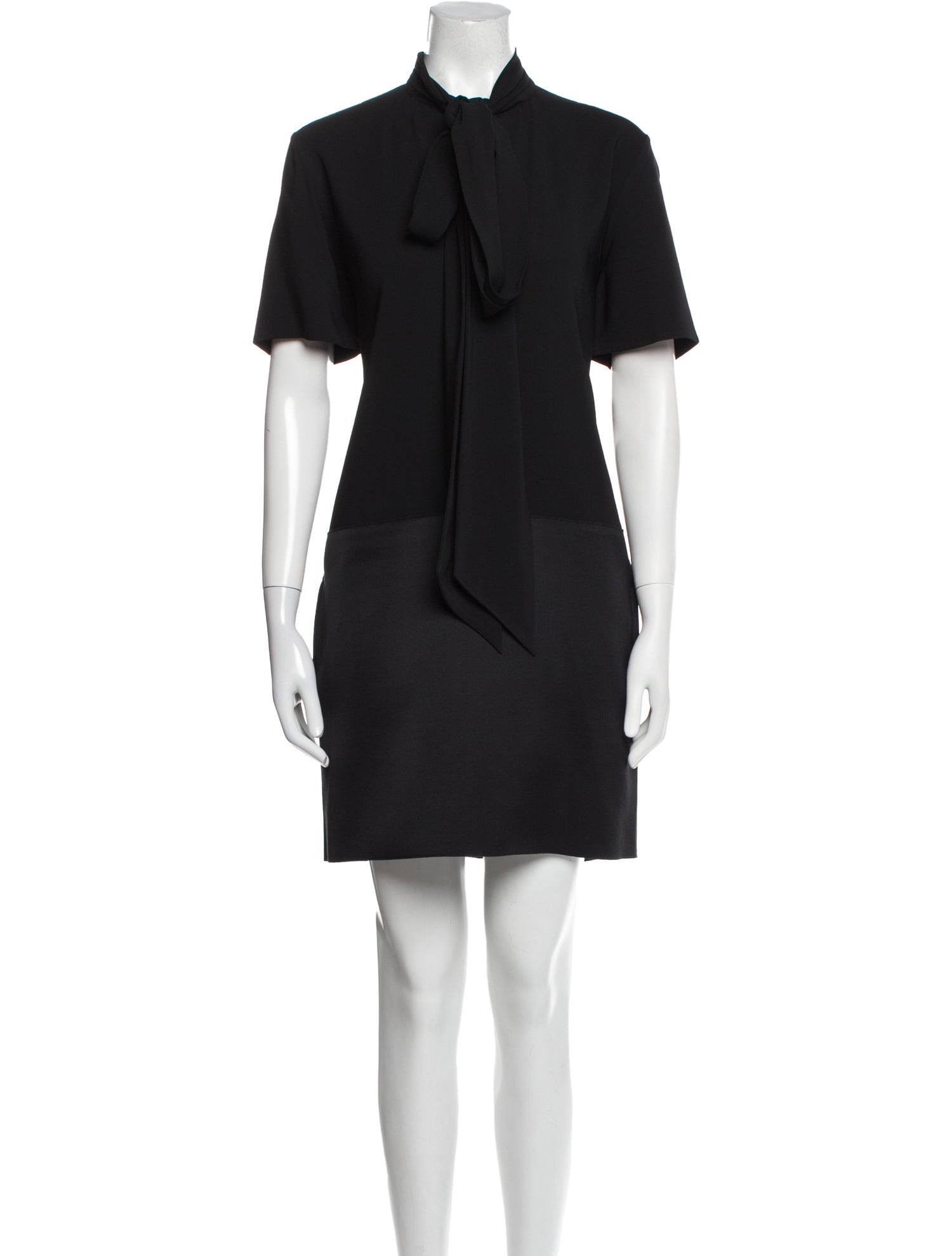 Celine Mock Neck Mini Dress