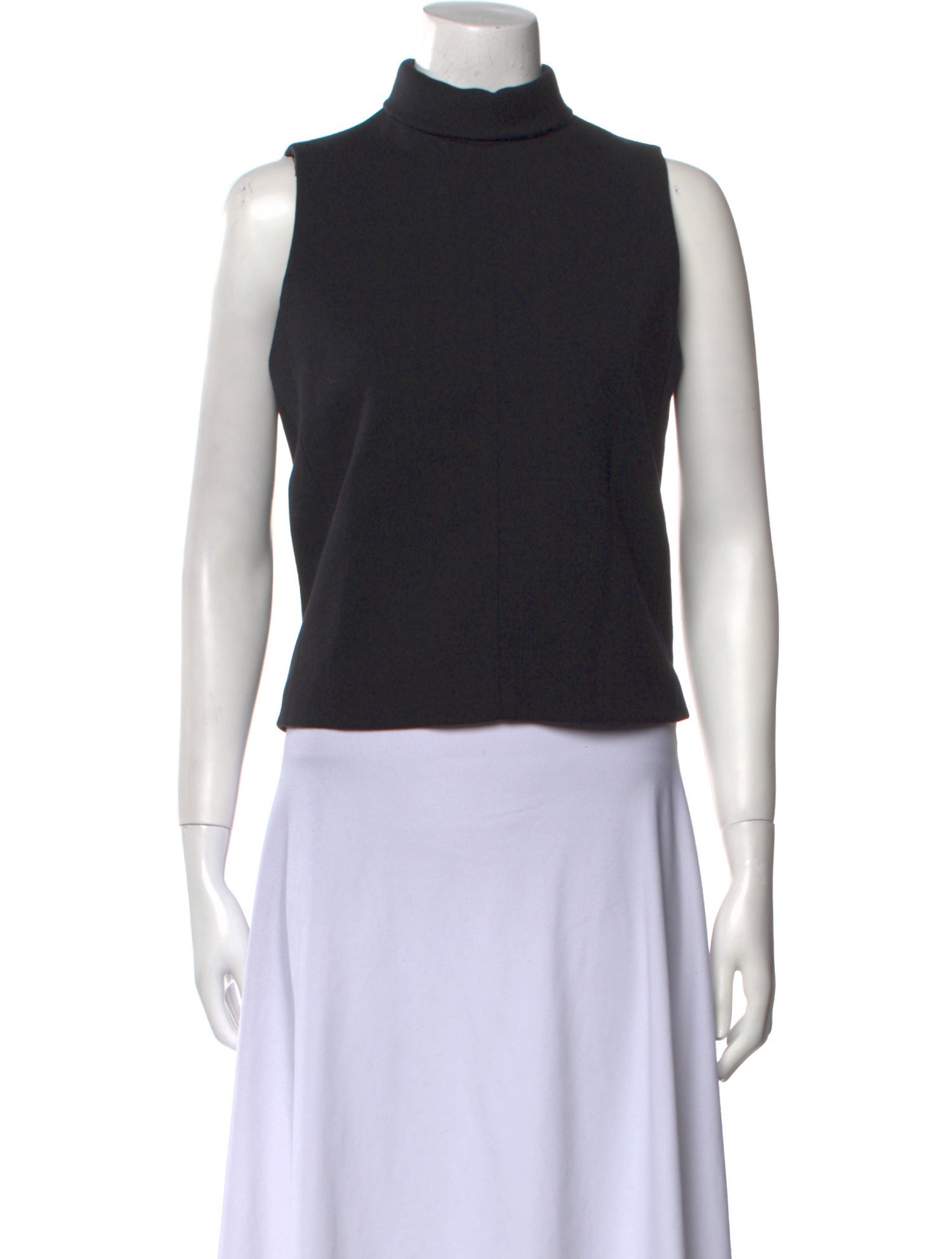 Celine Wool Turtleneck Crop Top