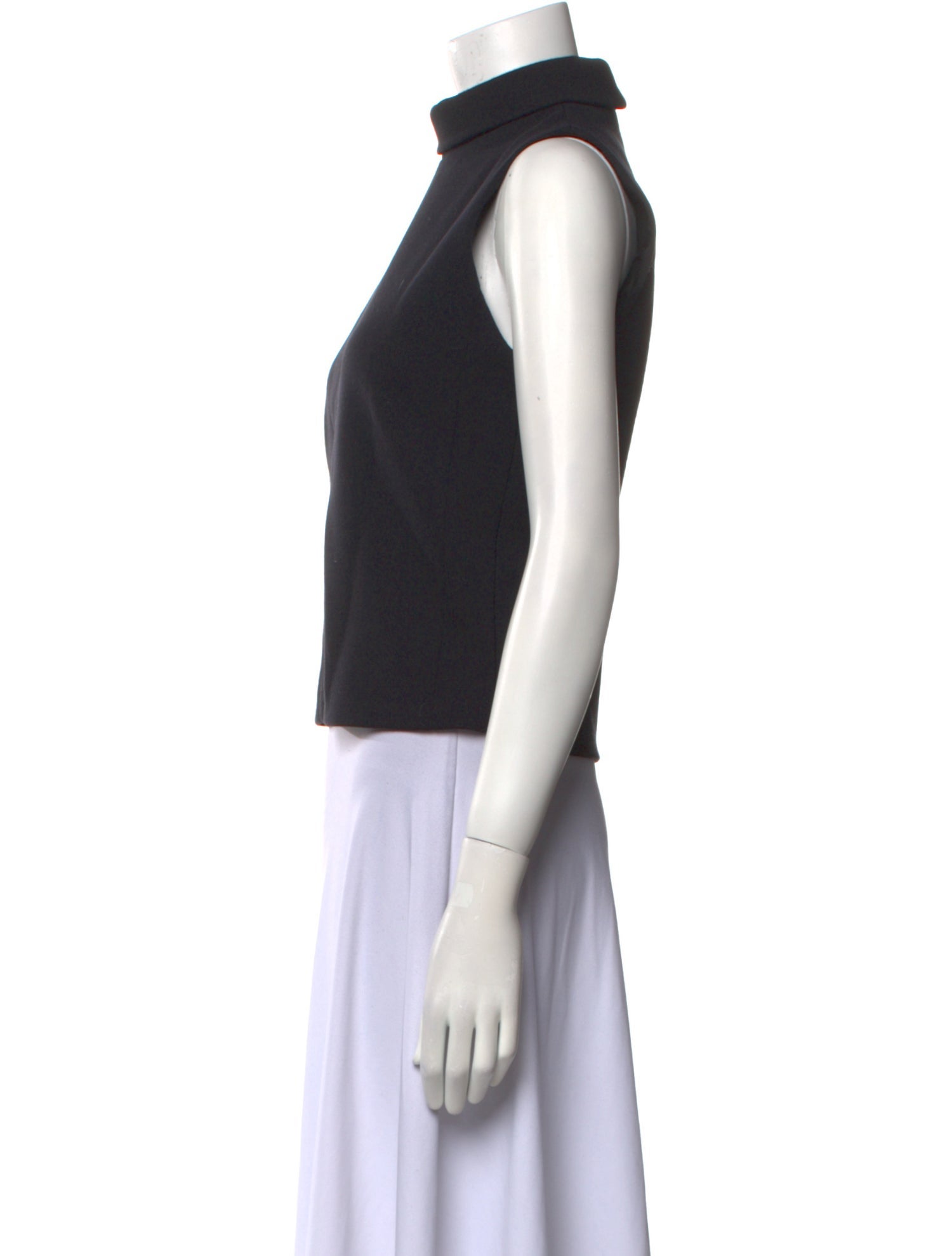 Celine Wool Turtleneck Crop Top