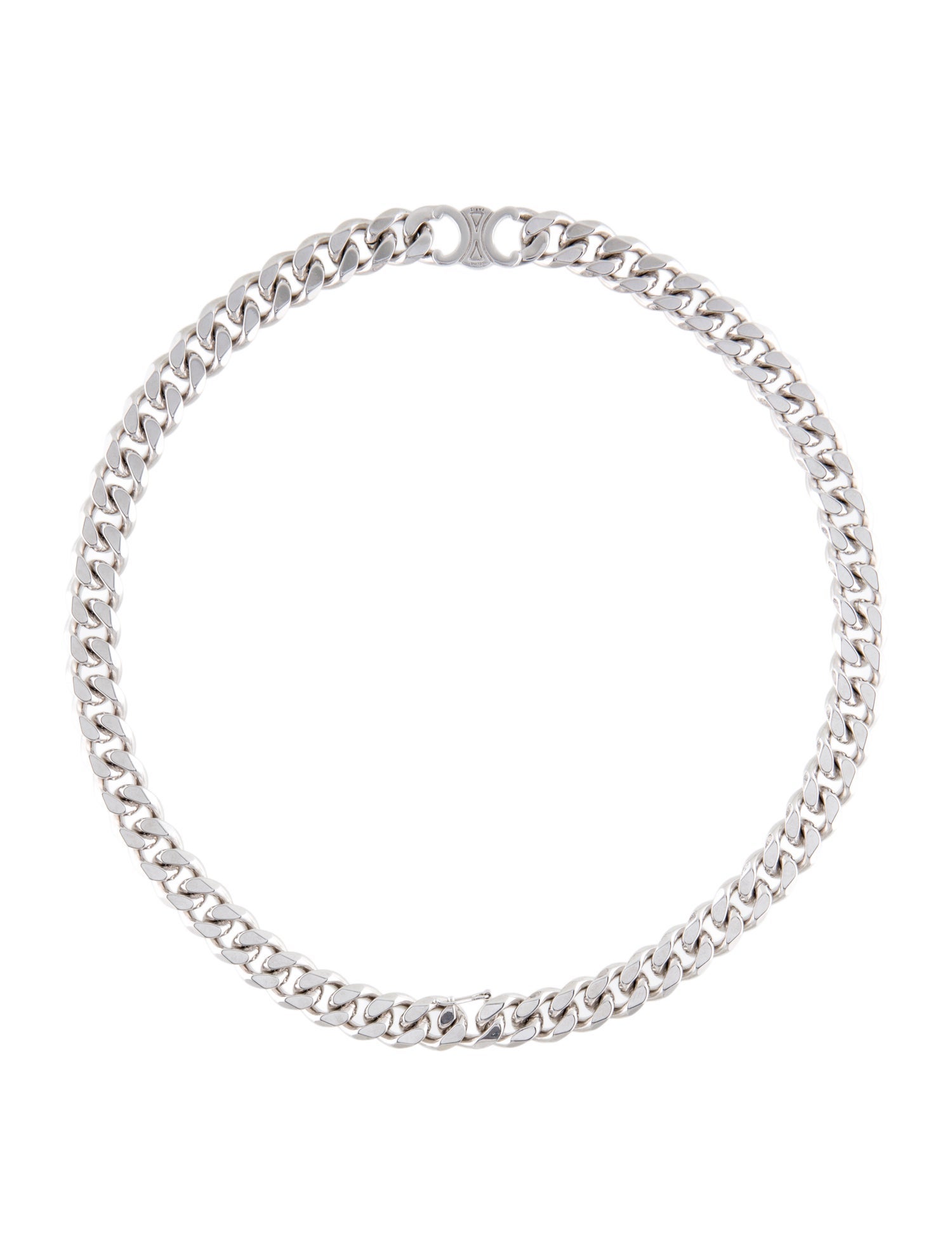 Celine Triomphe Gourmette Necklace Necklace