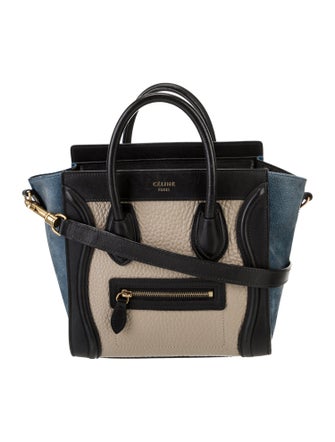 Celine Leather Top Handle Bag