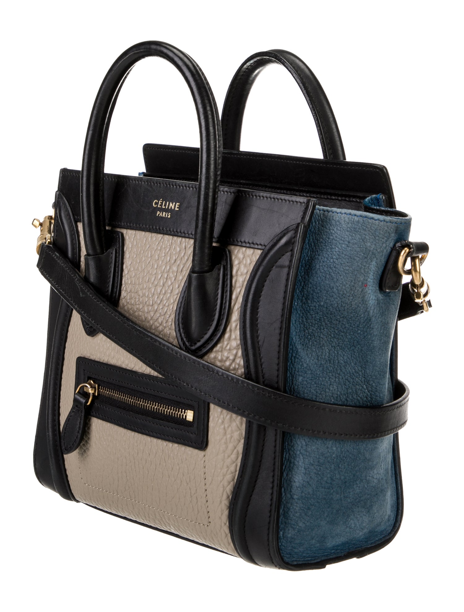 Celine Leather Top Handle Bag