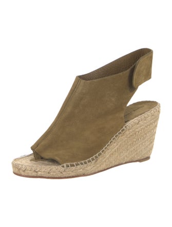 Celine Suede Braided Accents Espadrilles