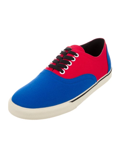 Celine Canvas Colorblock Pattern Sneakers