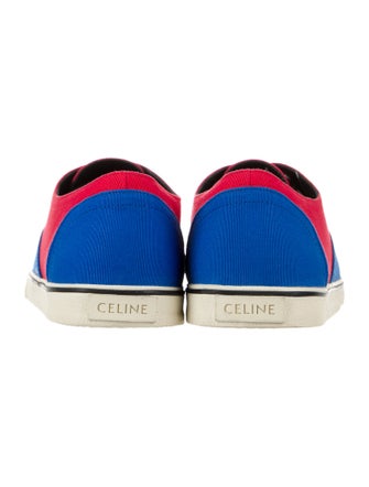 Celine Canvas Colorblock Pattern Sneakers