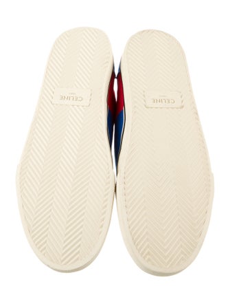 Celine Canvas Colorblock Pattern Sneakers