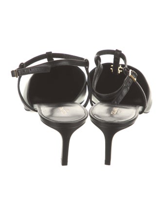 Celine Leather T-Strap Pumps